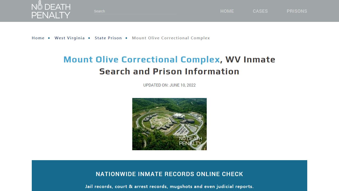 Mount Olive Correctional Complex, WV Inmate Search ...